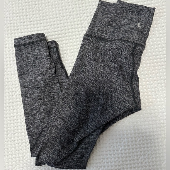 Lululemon Align High Rise 25’’ Leggings Size 4 - Heathered Graphite Grey - Picture 3 of 6